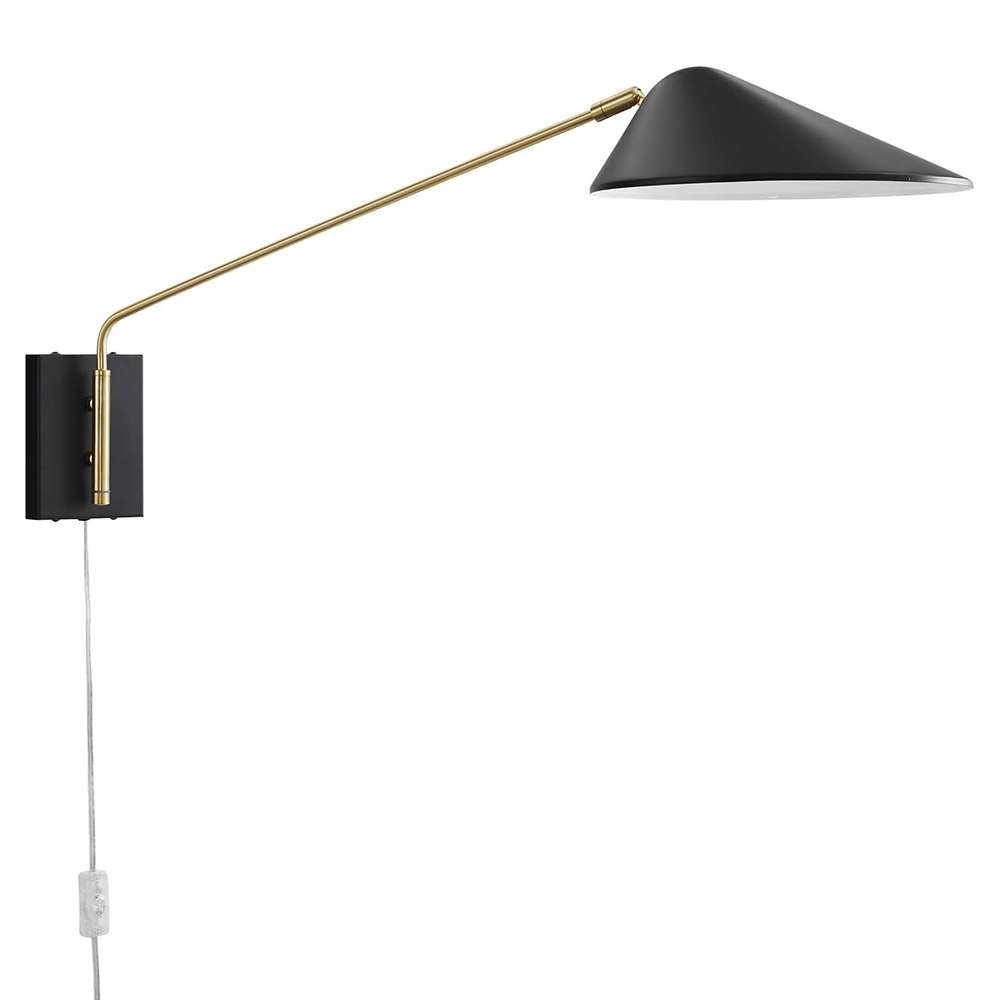Modway - Journey 24in Swing Arm Wall Sconce - EEI-5295-BLK veiw 1