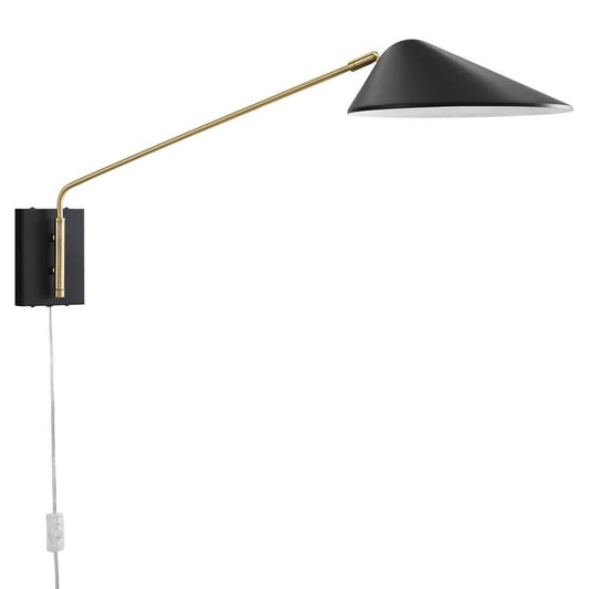 Modway - Journey 24in Swing Arm Wall Sconce - EEI-5295-BLK veiw 2