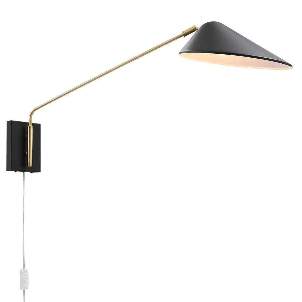 Modway - Journey 24in Swing Arm Wall Sconce - EEI-5295-BLK veiw 3