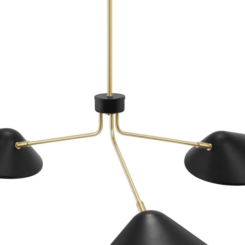 Modway - Journey 3-Light 14in Arm Pendant - EEI-5297-BLK veiw 4