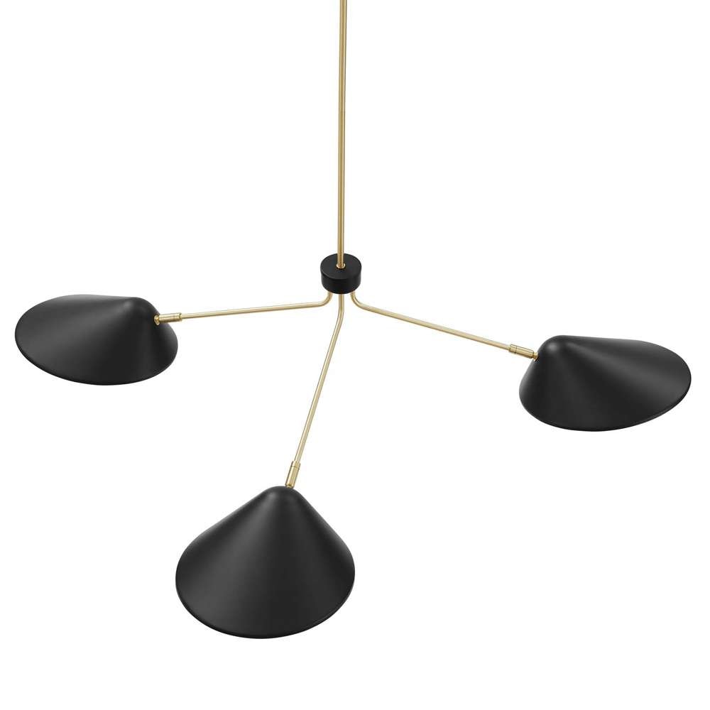 Modway - Journey 3-Light 14in Arm Pendant - EEI-5297-BLK veiw 5