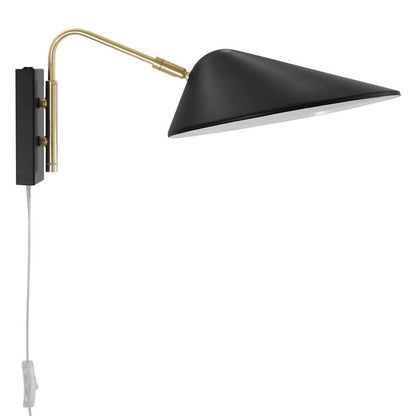 Modway - Journey 7in Swing Arm Wall Sconce - EEI-5296-BLK veiw 3