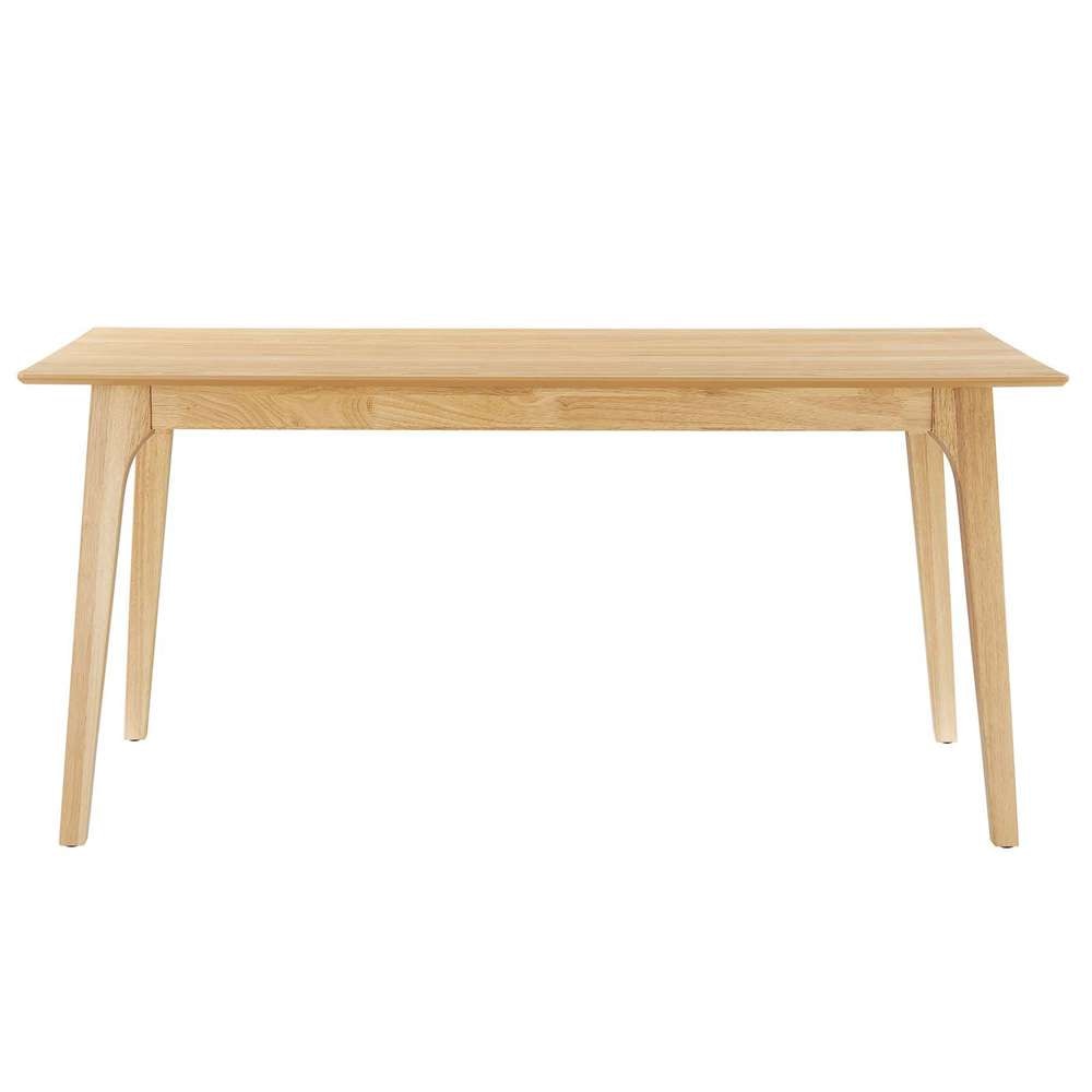 Modway - Juxtapose 63in Rectangle Dining Table - EEI-6017-OAK-OAK veiw 4