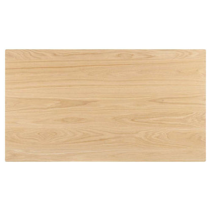 Modway - Juxtapose 63in Rectangle Dining Table - EEI-6017-OAK-OAK veiw 5