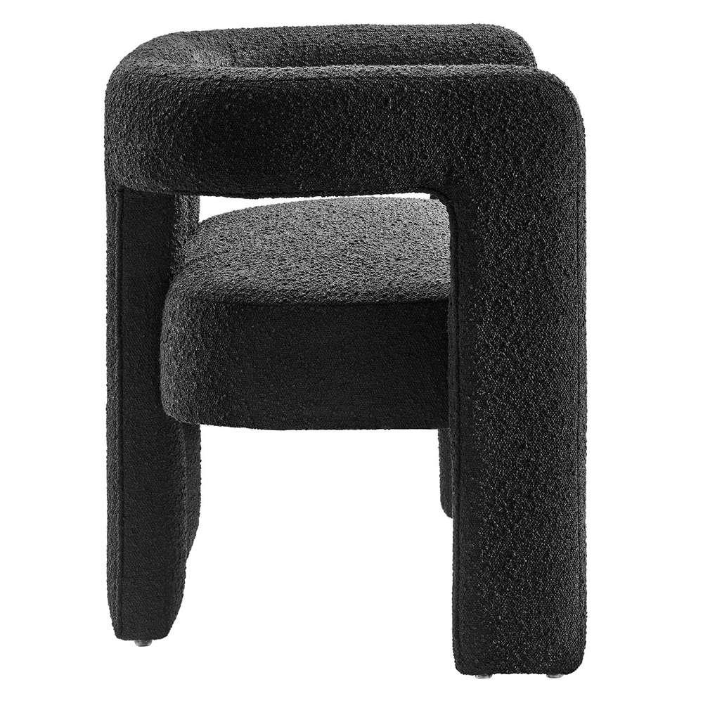 Modway - Kayla Boucle Upholstered Loveseat - EEI-6477-BLK veiw 3