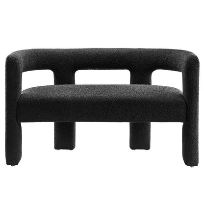 Modway - Kayla Boucle Upholstered Loveseat - EEI-6477-BLK veiw 5