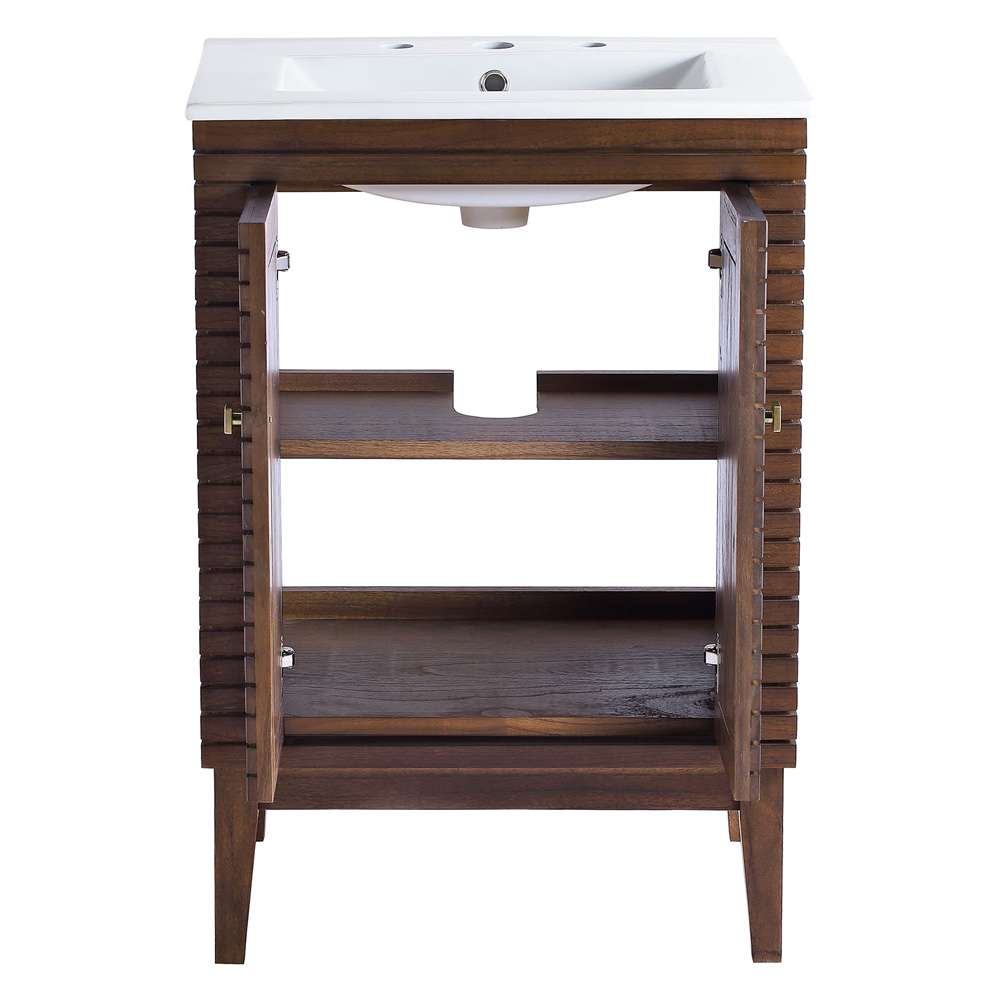 Modway - Ledger 24in Bathroom Vanity - EEI-5114-WAL-WHI veiw 5