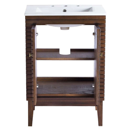 Modway - Ledger 24in Bathroom Vanity - EEI-5114-WAL-WHI veiw 5