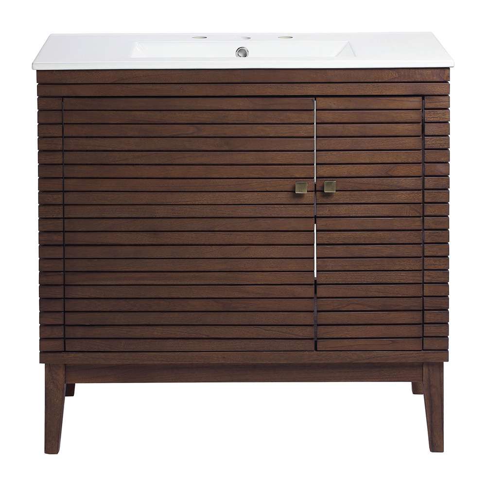 Modway - Ledger 36in Bathroom Vanity - EEI-5115-WAL-WHI veiw 3