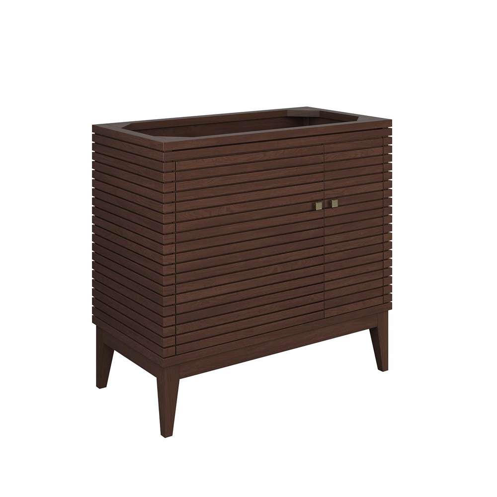 Modway - Ledger 36in Wood Bathroom Vanity Cabinet (Sink Basin Not Included) - EEI-5089-WAL veiw 2