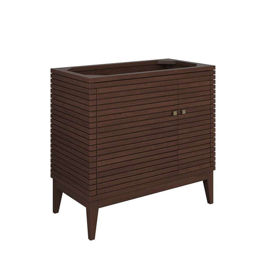 Modway - Ledger 36in Wood Bathroom Vanity Cabinet (Sink Basin Not Included) - EEI-5089-WAL veiw 2