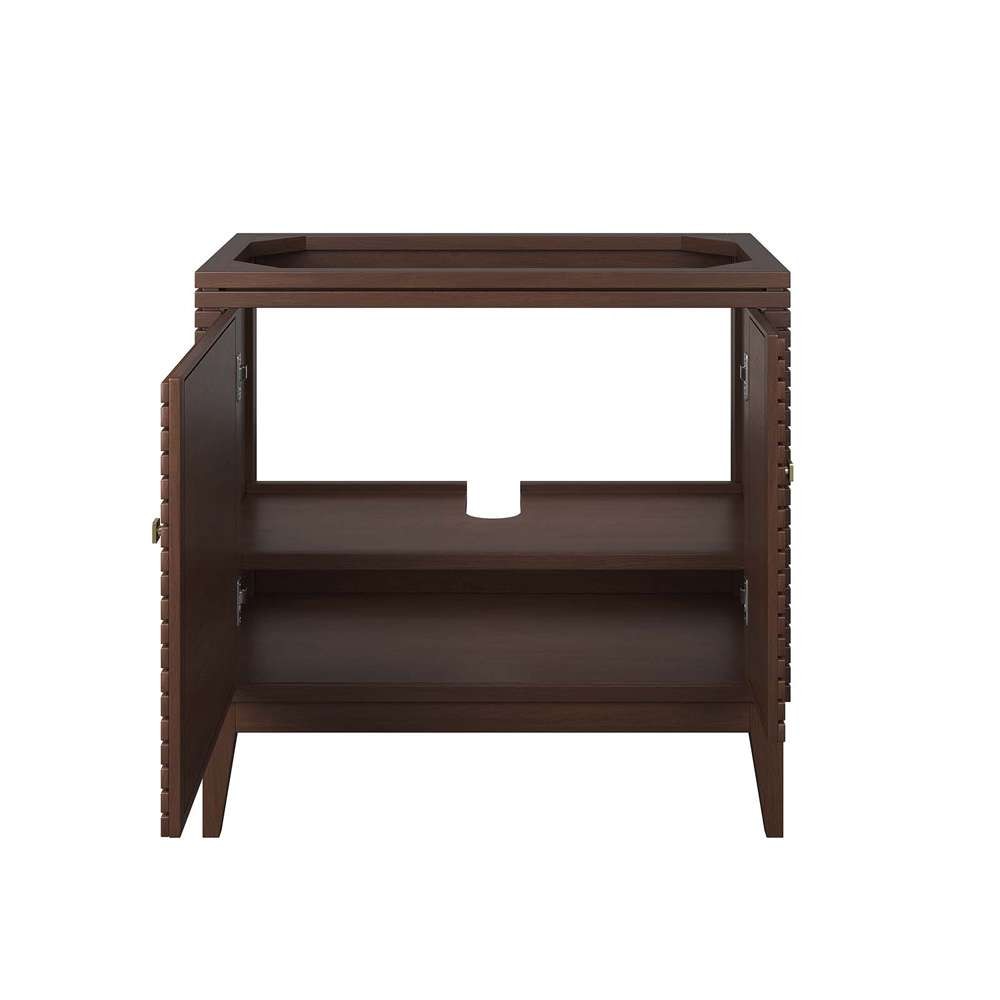 Modway - Ledger 36in Wood Bathroom Vanity Cabinet (Sink Basin Not Included) - EEI-5089-WAL veiw 6
