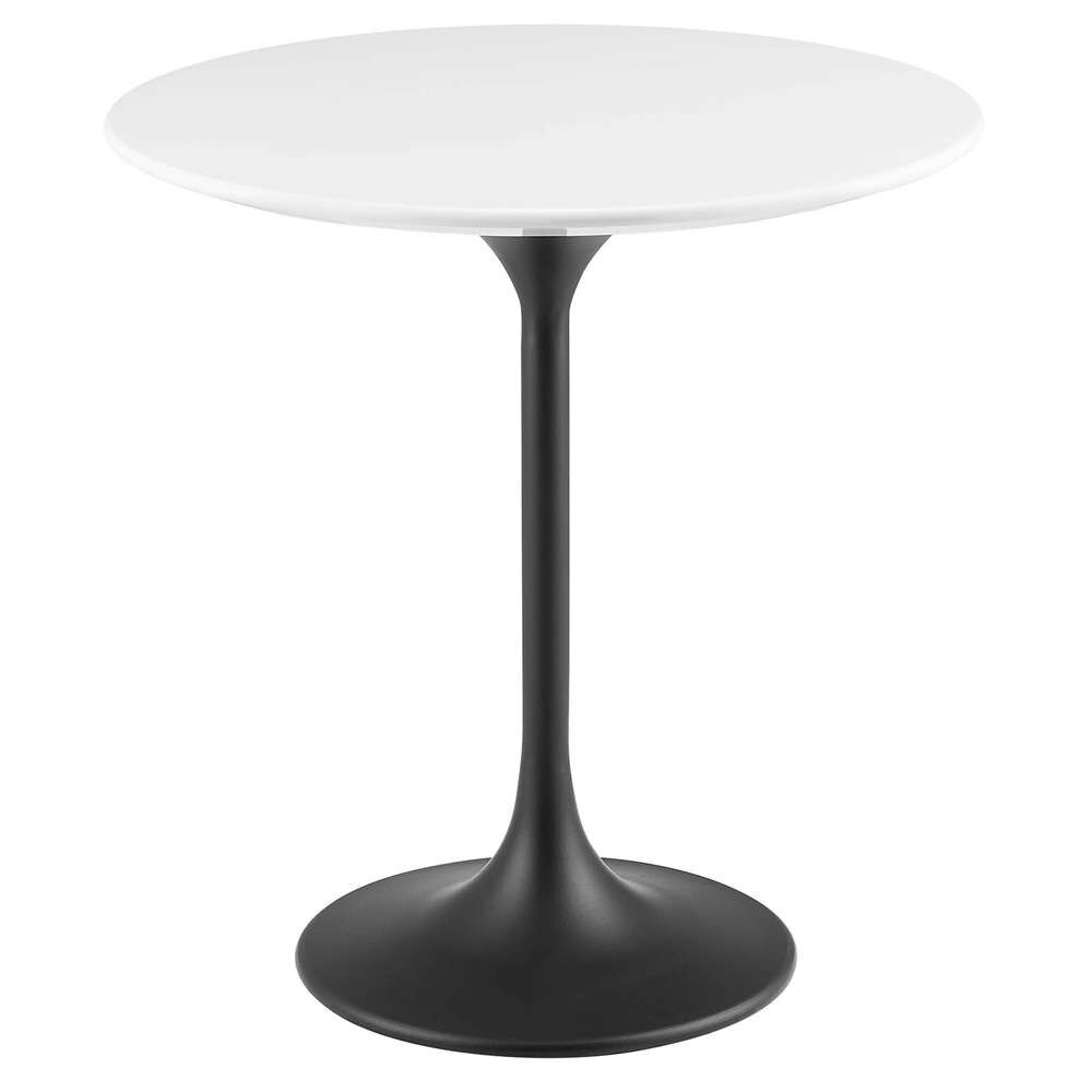 Modway - Lippa 20in Round Side Table in Black White - EEI-5688-BLK-WHI veiw 2