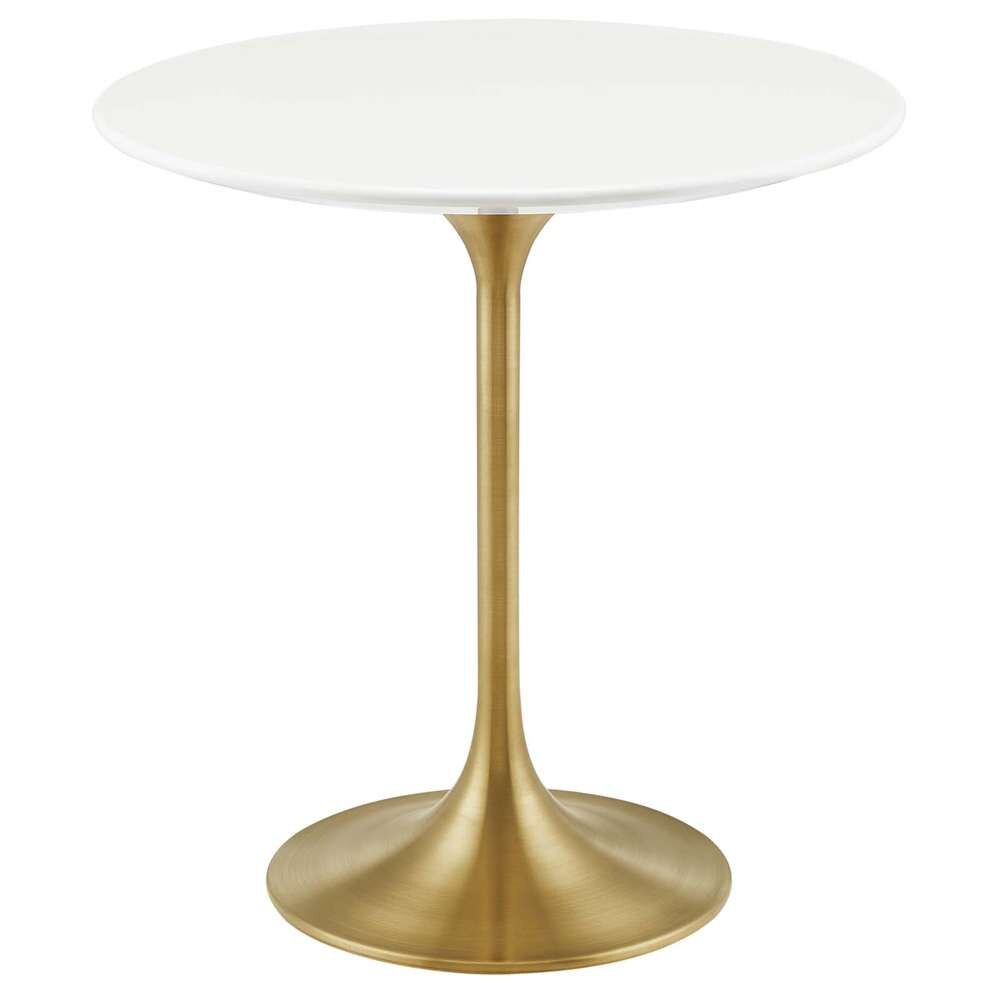 Modway - Lippa 20in Round Side Table in Gold White - EEI-5683-GLD-WHI veiw 2
