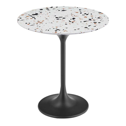 Modway - Lippa 20in Round Terrazzo Side Table - EEI-5692-BLK-TER veiw 1