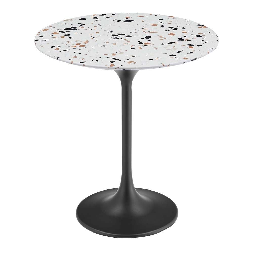 Modway - Lippa 20in Round Terrazzo Side Table - EEI-5692-BLK-TER veiw 2