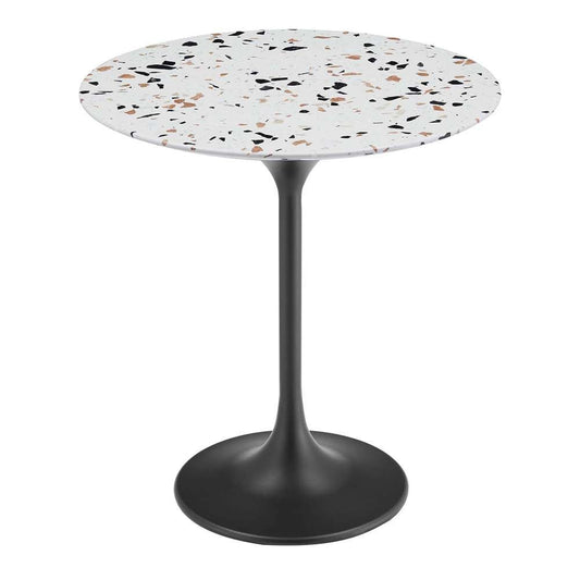 Modway - Lippa 20in Round Terrazzo Side Table - EEI-5692-BLK-TER veiw 2