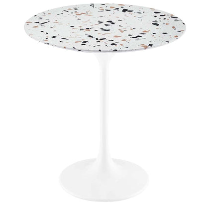 Modway - Lippa 20in Round Terrazzo Side Table - EEI-5682-WHI-TER veiw 1