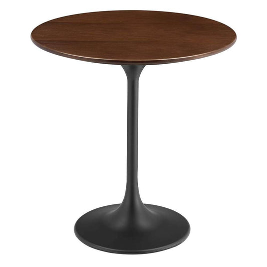 Modway - Lippa 20in Round Wood Grain Side Table in Black Walnut - EEI-5689-BLK-WAL veiw 2