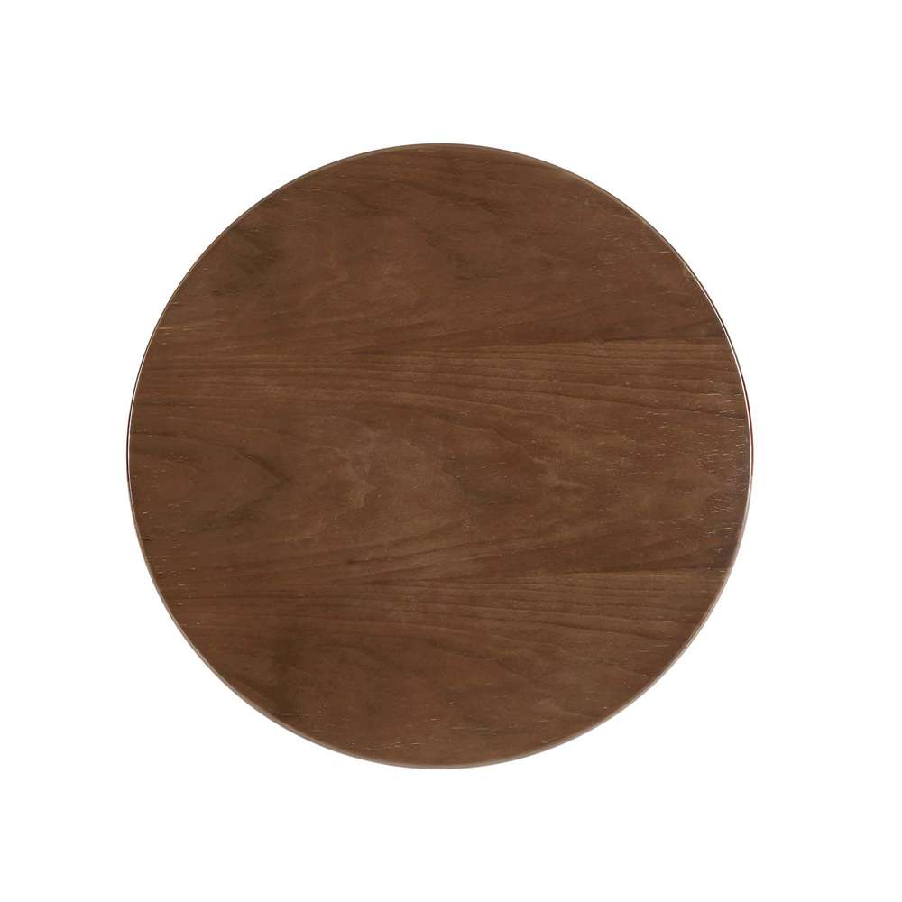 Modway - Lippa 20in Round Wood Grain Side Table in Gold Walnut - EEI-5684-GLD-WAL veiw 3