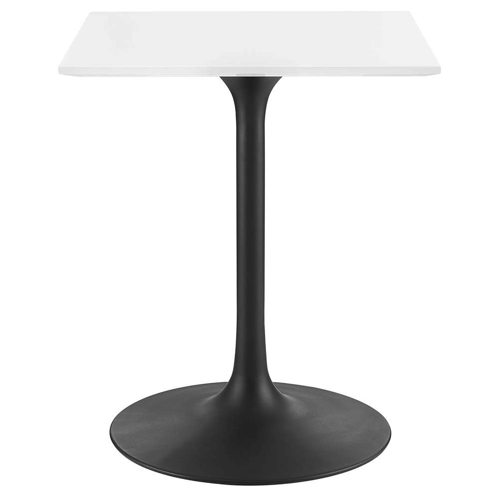 Modway - Lippa 24in Square Dining Table in Black White - EEI-3512-BLK-WHI veiw 1