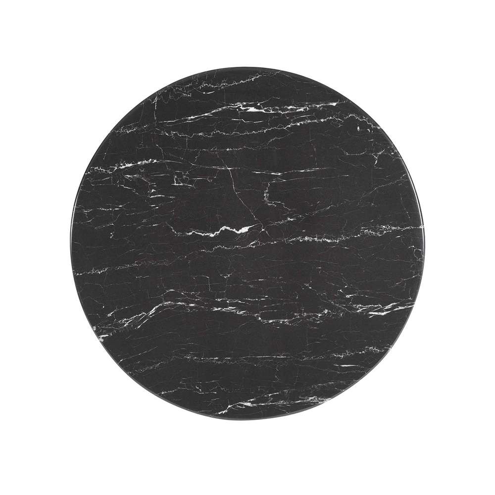 Modway - Lippa 28in Round Artificial Marble Dining Table in Gold Black - EEI-5224-GLD-BLK veiw 3