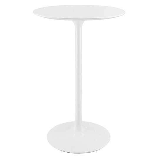Modway - Lippa 28in Round Bar Table in White - EEI-1825-WHI veiw 1