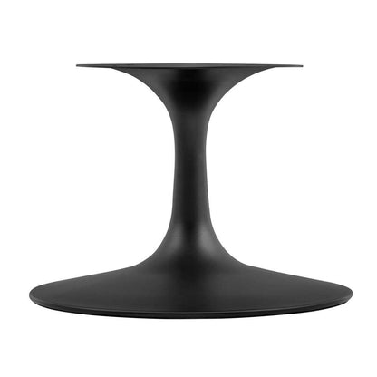 Modway - Lippa 36in Round Artificial Marble Coffee Table in Black Black - EEI-4884-BLK-BLK veiw 4