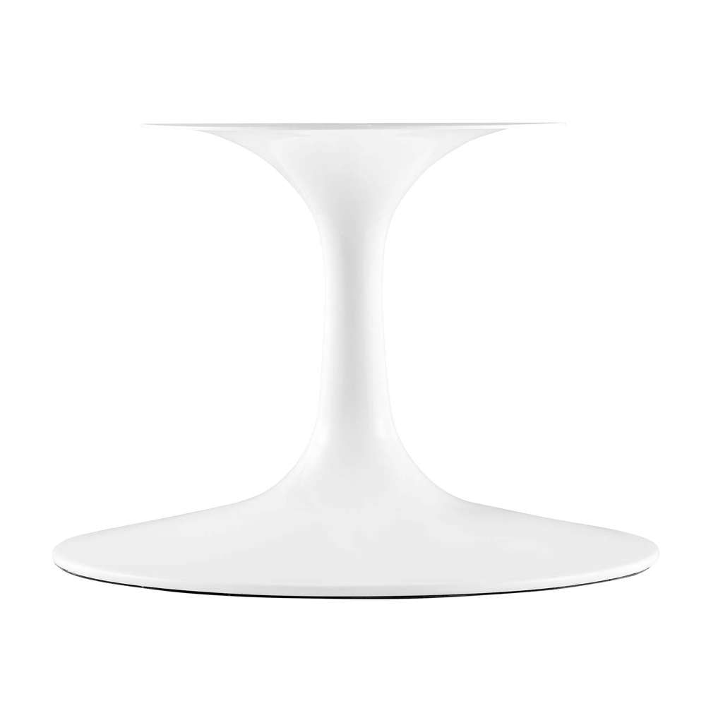 Modway - Lippa 36in Round Artificial Marble Coffee Table in White Black - EEI-5191-WHI-BLK veiw 4
