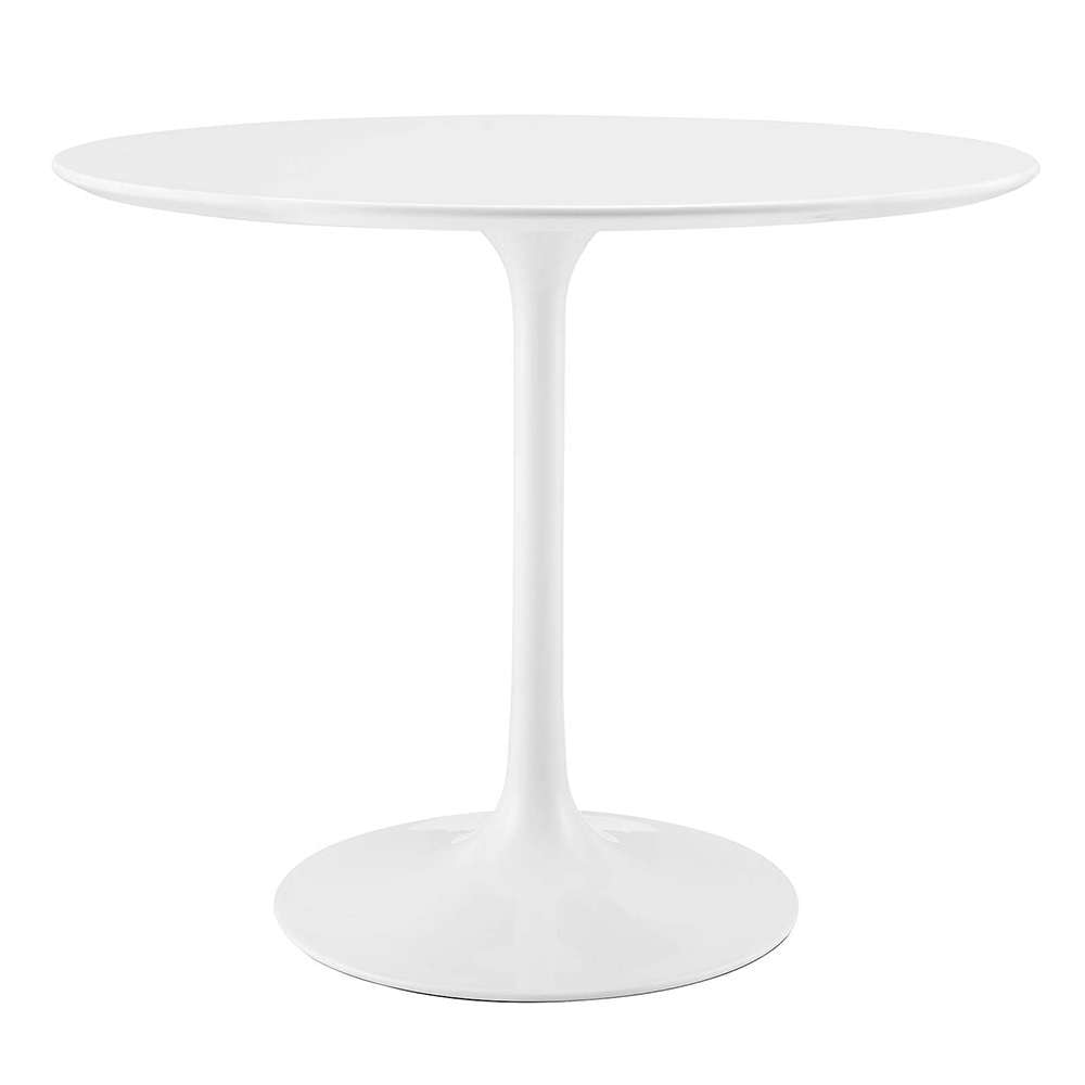 Modway - Lippa 36in Round Wood Top Dining Table in White - EEI-1116-WHI veiw 1