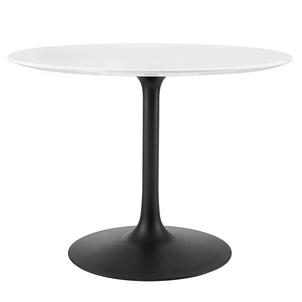Modway - Lippa 40in Round Dining Table in Black White - EEI-3521-BLK-WHI veiw 1