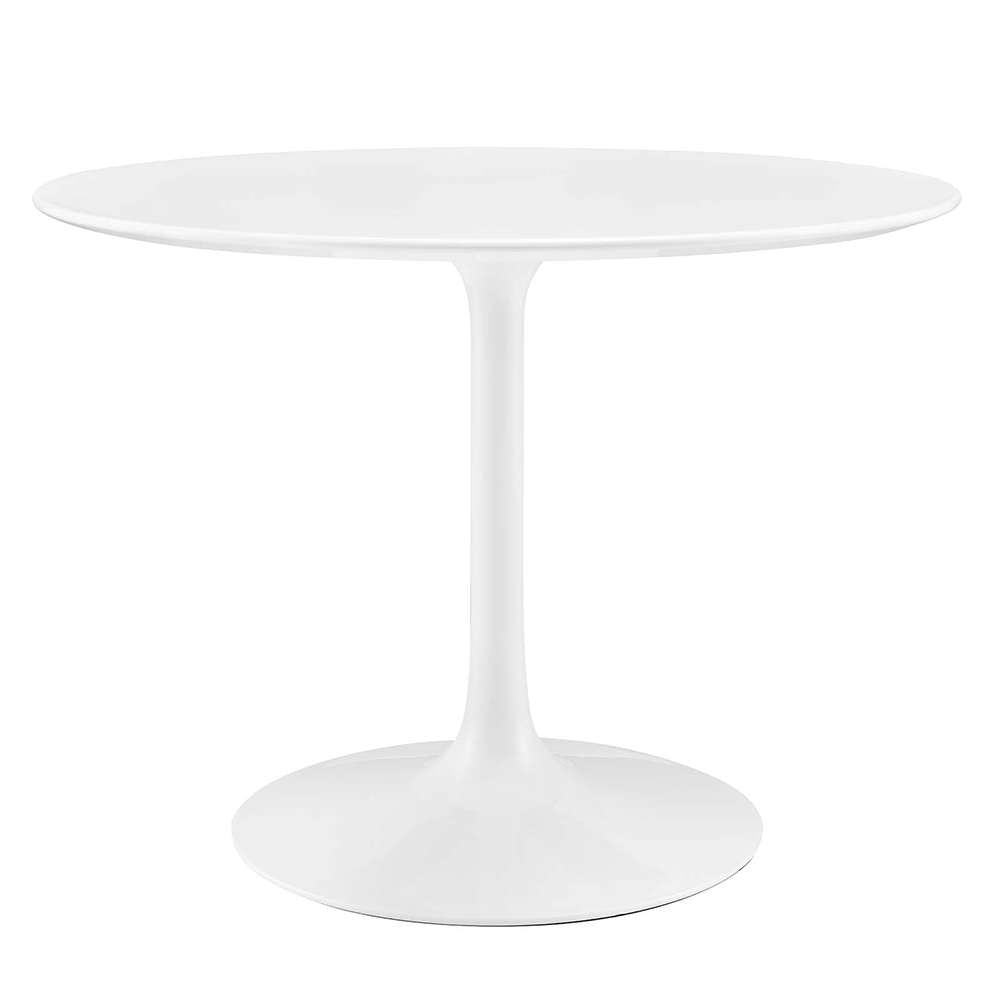 Modway - Lippa 40in Round Wood Top Dining Table in White - EEI-1117-WHI veiw 1