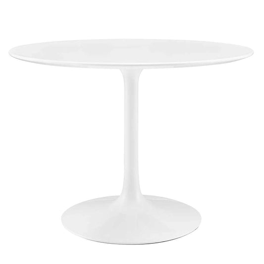 Modway - Lippa 40in Round Wood Top Dining Table in White - EEI-1117-WHI veiw 1