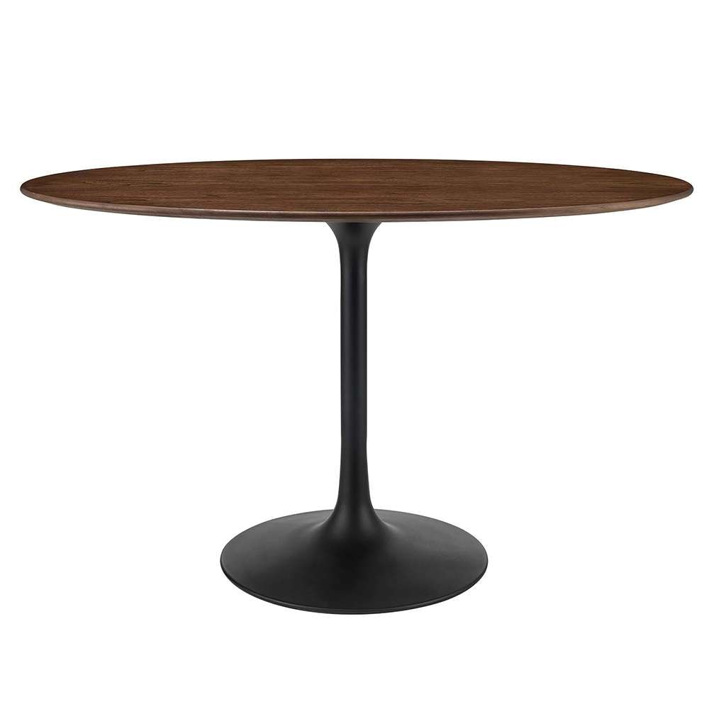 Modway - Lippa 48in Oval Wood Grain Dining Table in Black Walnut - EEI-3520-BLK-WAL veiw 1