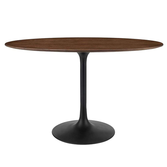 Modway - Lippa 48in Oval Wood Grain Dining Table in Black Walnut - EEI-3520-BLK-WAL veiw 1