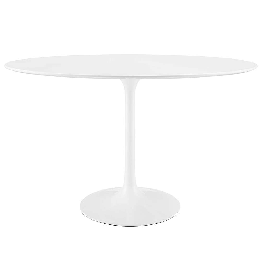 Modway - Lippa 48in Oval Wood Top Dining Table in White - EEI-2017-WHI veiw 1