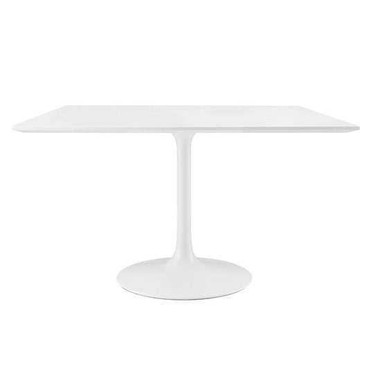 Modway - Lippa 48in Square Wood Top Dining Table in White - EEI-1125-WHI veiw 1