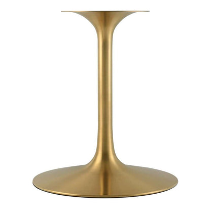 Modway - Lippa 54in Oval Artificial Marble Dining Table in Gold Black - EEI-5242-GLD-BLK veiw 4