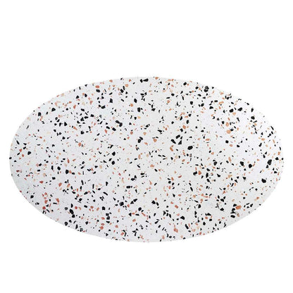 Modway - Lippa 60in Oval Terrazzo Dining Table in White White - EEI-5734-WHI-WHI veiw 3