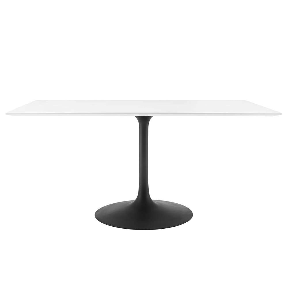 Modway - Lippa 60in Rectangle Dining Table in Black White - EEI-3541-BLK-WHI veiw 1