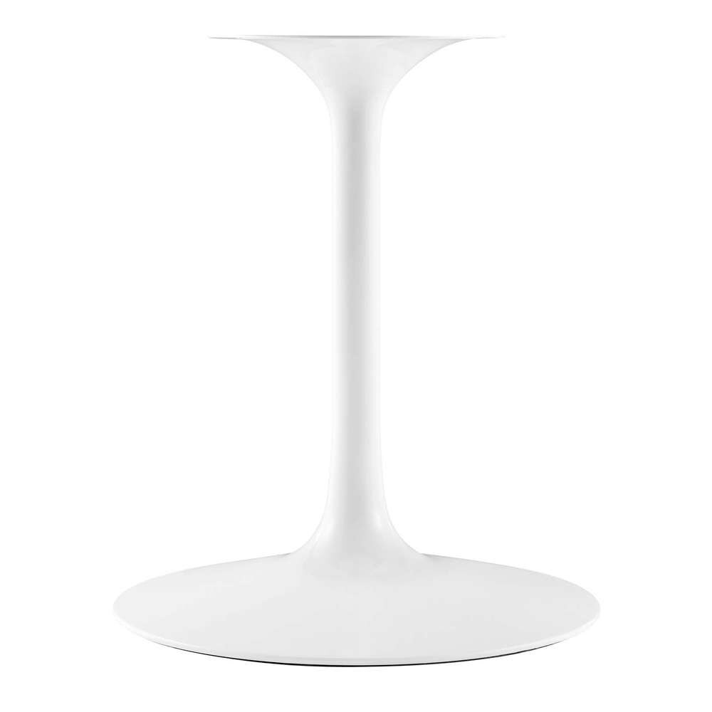 Modway - Lippa 60in Round Artificial Marble Dining Table in White Black - EEI-5184-WHI-BLK veiw 4