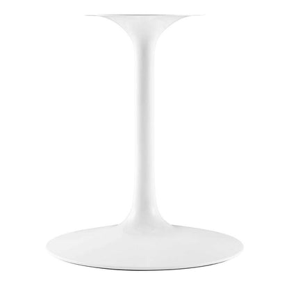 Modway - Lippa 60in Round Artificial Marble Dining Table in White Black - EEI-5184-WHI-BLK veiw 4