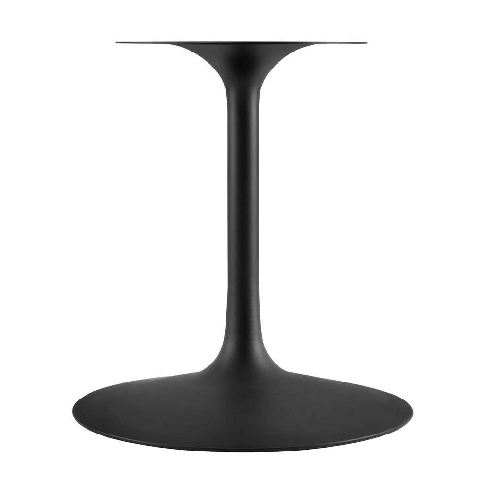 Modway - Lippa 78in Oval Artificial Marble Dining Table in Black Black - EEI-4889-BLK-BLK veiw 4
