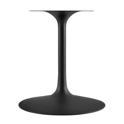 Modway - Lippa 78in Oval Artificial Marble Dining Table in Black Black - EEI-4889-BLK-BLK veiw 4
