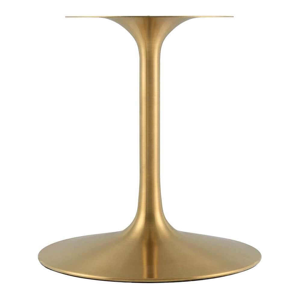 Modway - Lippa 78in Oval Artificial Marble Dining Table in Gold Black - EEI-5528-GLD-BLK veiw 4