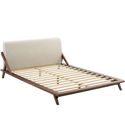 Modway - Luella Queen Upholstered Fabric Platform Bed - MOD-6047-WAL-BEI veiw 3