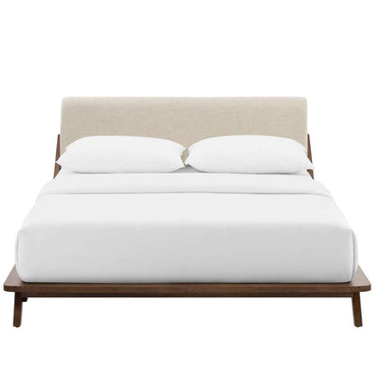 Modway - Luella Queen Upholstered Fabric Platform Bed - MOD-6047-WAL-BEI veiw 5