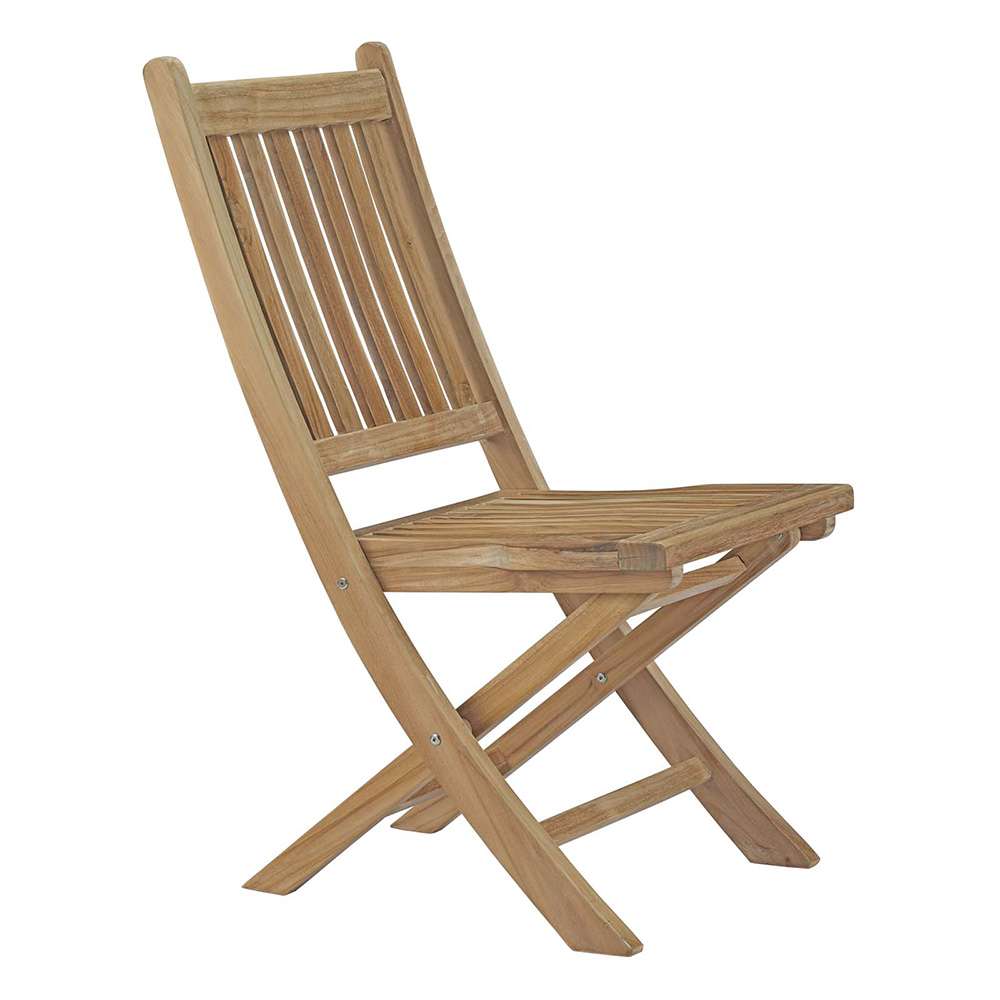 Modway - Marina Outdoor Patio Teak Folding Chair - EEI-2702-NAT veiw 1