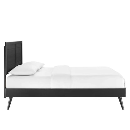 Modway - Marlee Full Wood Platform Bed With Splayed Legs - MOD-6628-BLK veiw 4