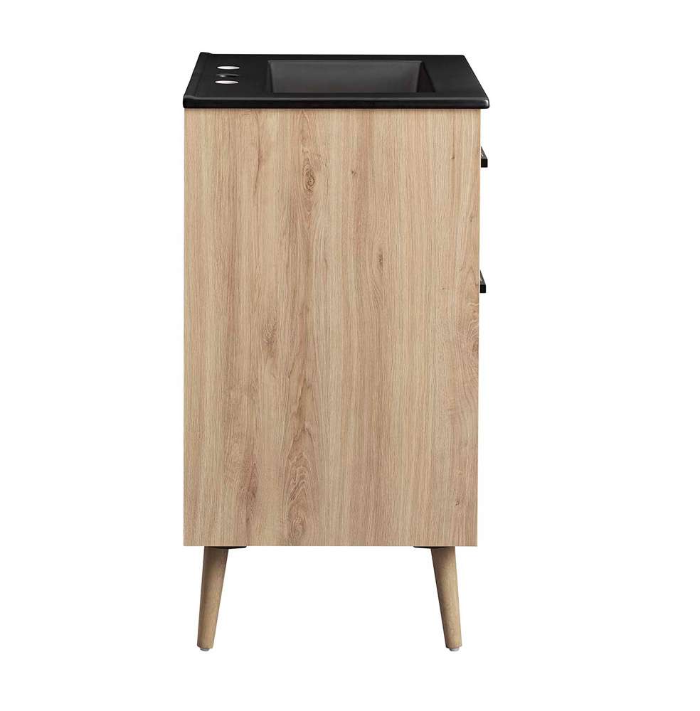 Modway - Maverick 24in Bathroom Vanity - EEI-6499-BLK-OAK veiw 3